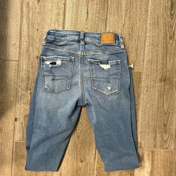 American Eagle Jeggings next level stretch ripped skinny jeans - Picture 7 of 8